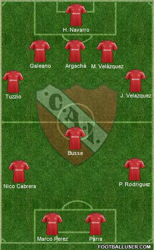 Independiente Formation 2012