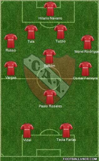 Independiente Formation 2012