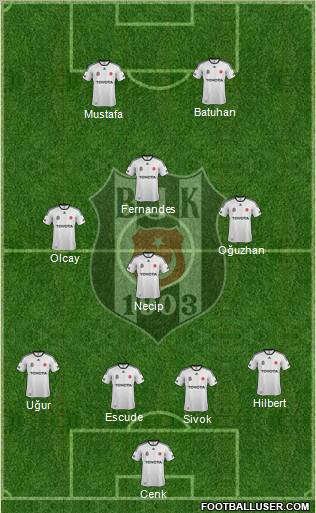 Besiktas JK Formation 2012
