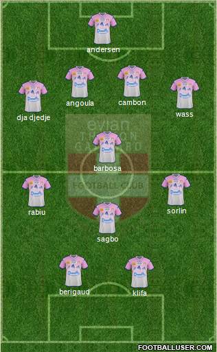 Evian Thonon Gaillard Football Club Formation 2012
