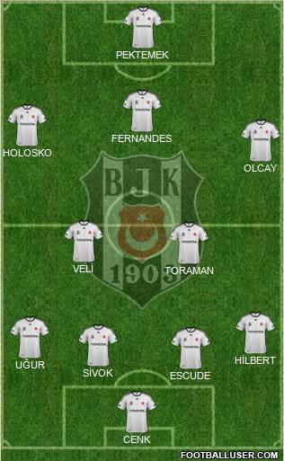 Besiktas JK Formation 2012
