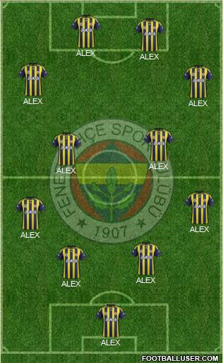 Fenerbahçe SK Formation 2012