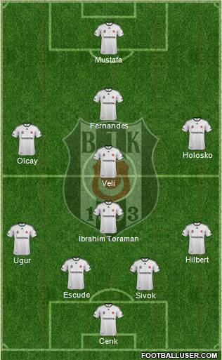 Besiktas JK Formation 2012