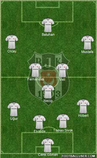Besiktas JK Formation 2012