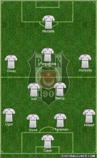 Besiktas JK Formation 2012