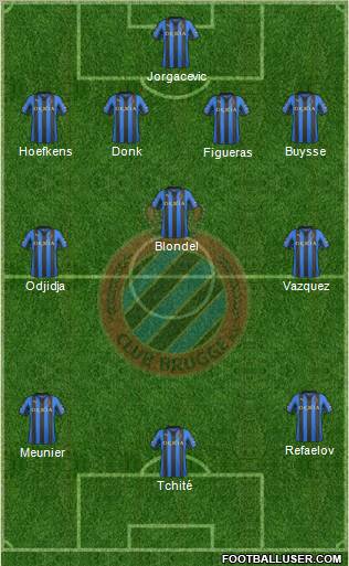 Club Brugge KV Formation 2012