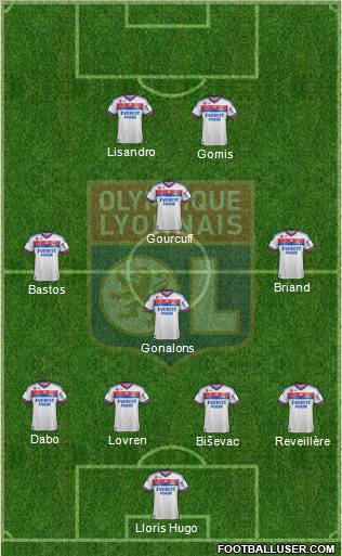 Olympique Lyonnais Formation 2012