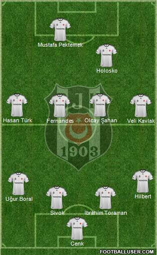 Besiktas JK Formation 2012