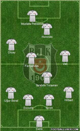 Besiktas JK Formation 2012