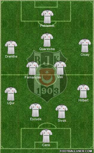 Besiktas JK Formation 2012