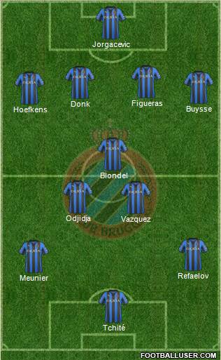 Club Brugge KV Formation 2012