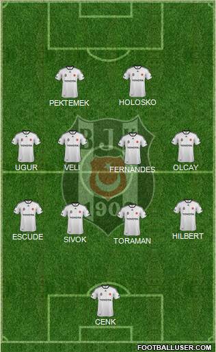 Besiktas JK Formation 2012