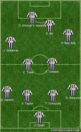Newcastle United Formation 2012