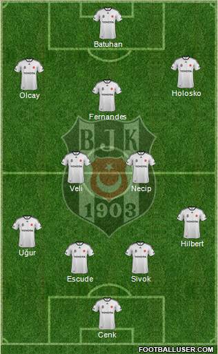 Besiktas JK Formation 2012