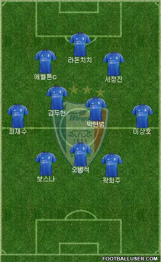 Suwon Samsung Blue Wings Formation 2012