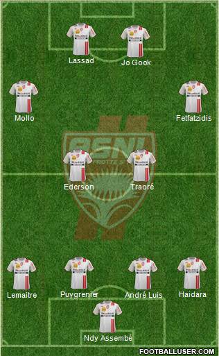 A.S. Nancy Lorraine Formation 2012