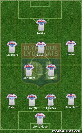 Olympique Lyonnais Formation 2012