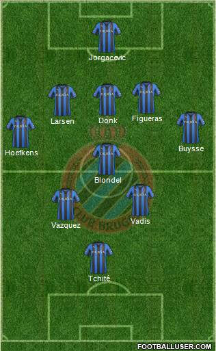 Club Brugge KV Formation 2012