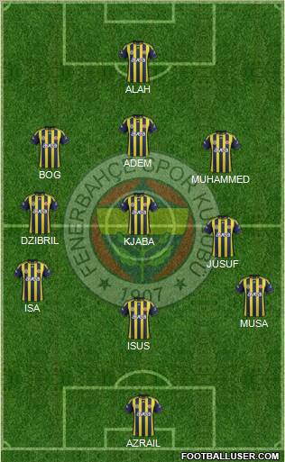 Fenerbahçe SK Formation 2012