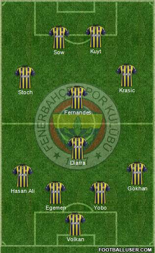 Fenerbahçe SK Formation 2012