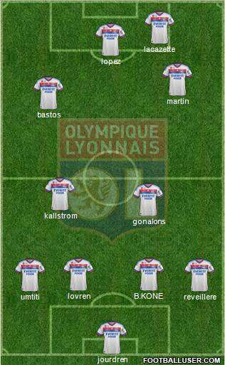Olympique Lyonnais Formation 2012
