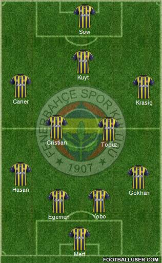 Fenerbahçe SK Formation 2012