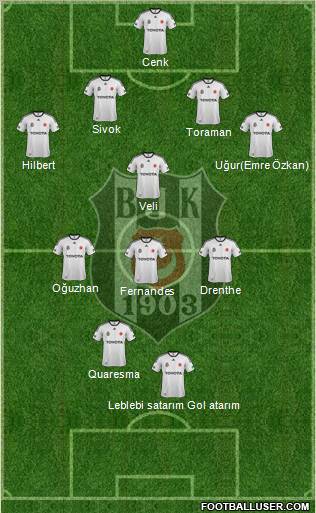 Besiktas JK Formation 2012