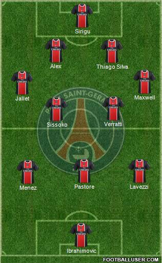 Paris Saint-Germain Formation 2012