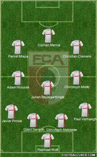 FC Augsburg Formation 2012