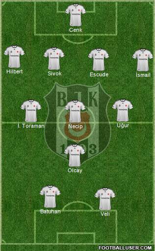 Besiktas JK Formation 2012