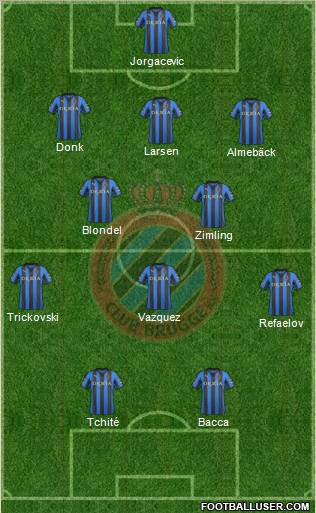 Club Brugge KV Formation 2012