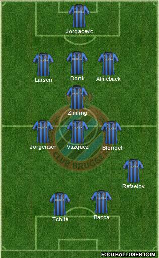 Club Brugge KV Formation 2012