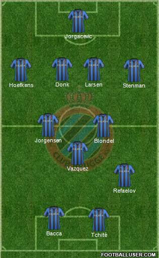 Club Brugge KV Formation 2012