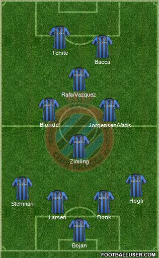 Club Brugge KV Formation 2012