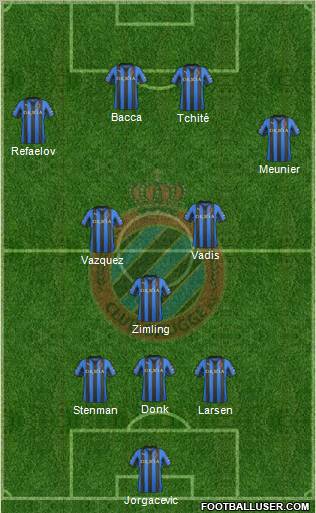 Club Brugge KV Formation 2012
