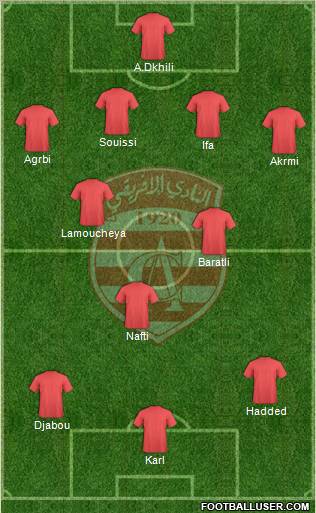 Club Africain Tunis Formation 2012