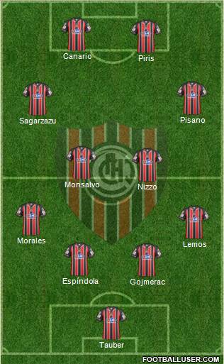 Chacarita Juniors Formation 2012