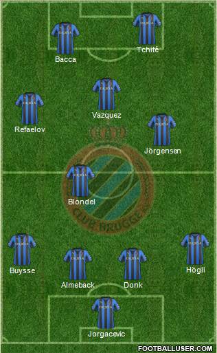 Club Brugge KV Formation 2012