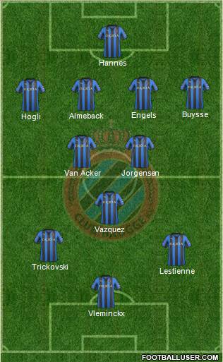 Club Brugge KV Formation 2012