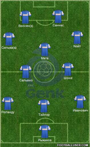 K Racing Club Genk Formation 2012