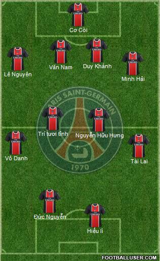 Paris Saint-Germain Formation 2012