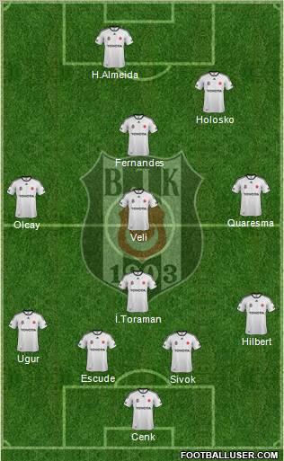 Besiktas JK Formation 2012