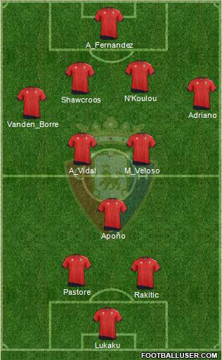 C. At. Osasuna Formation 2012
