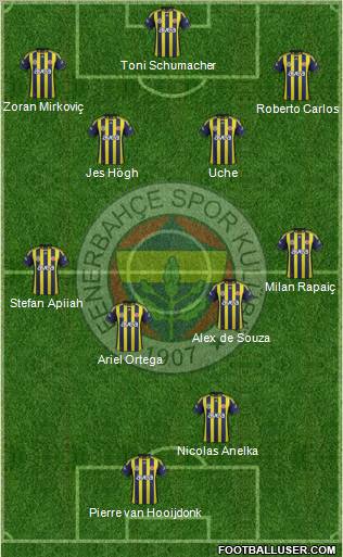 Fenerbahçe SK Formation 2012