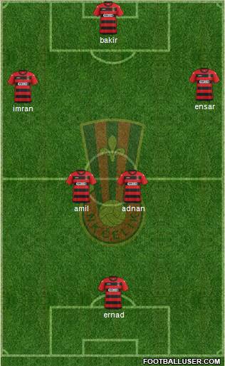 NK Celik Zenica Formation 2012
