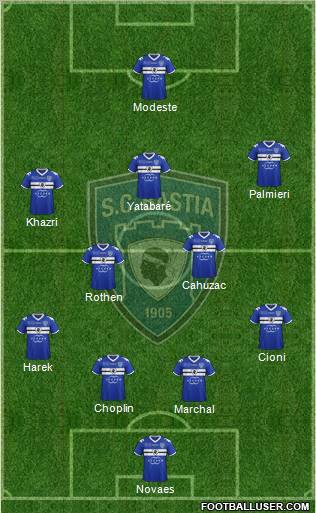 Sporting Club Bastia Formation 2012