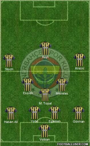 Fenerbahçe SK Formation 2012