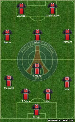 Paris Saint-Germain Formation 2012