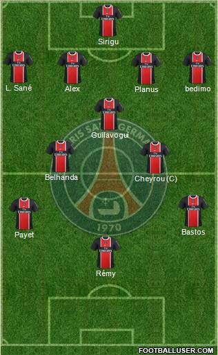 Paris Saint-Germain Formation 2012