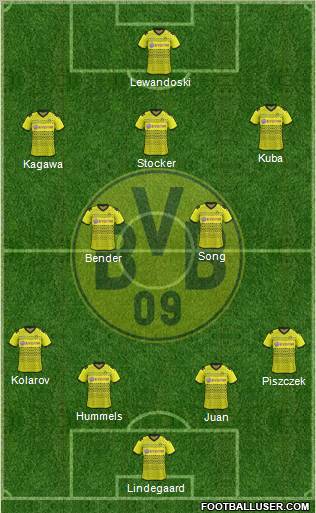 Borussia Dortmund Formation 2012